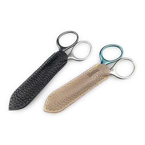 Niegeloh Mustache & Beard Scissors - Self-Sharpening Stainless Steel Titanium...