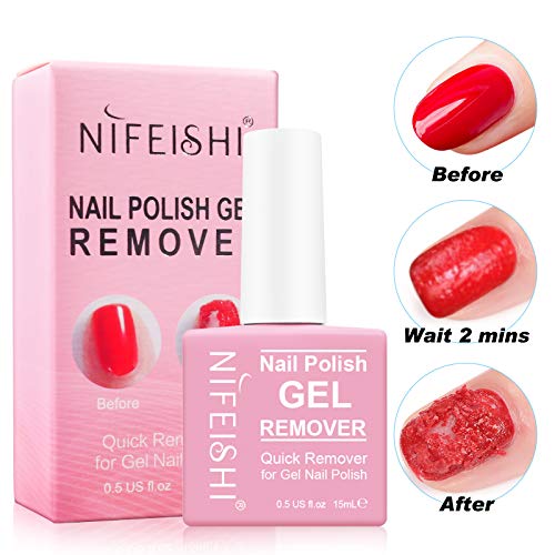 Gel Nail Polish Remover, (2PCS) Magic Nail Polish Remover Kit, Professional R...