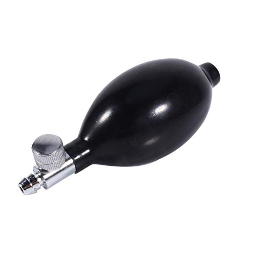 Replacement Black Manual Inflation Blood Pressure Latex Bulb with Air Release...