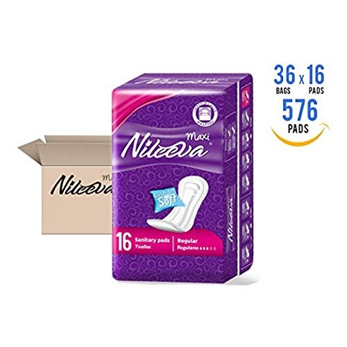 Nileeva Individually Wrapped Super Maxi Sanitary Napkins Feminine Care, Super...