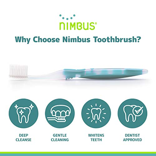 Nimbus Extra Soft Toothbrushes (Regular Head) Periodontist Design Tapered Bri...