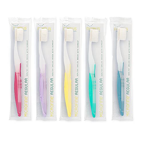 Nimbus Extra Soft Toothbrushes (Regular Size Head), Periodontist Design Taper...
