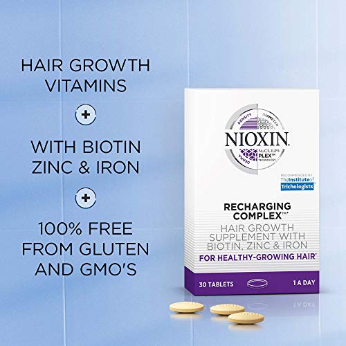 Nioxin Recharging Complex | Daily Vitamin for Healthy Hair, Nails and Skin | ...