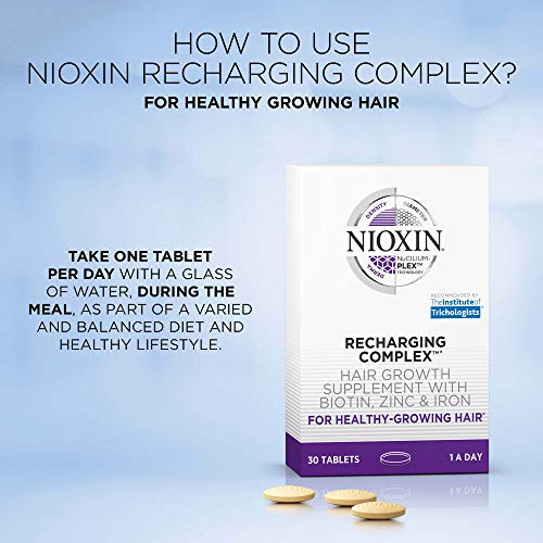 Nioxin Recharging Complex | Daily Vitamin for Healthy Hair, Nails and Skin | ...