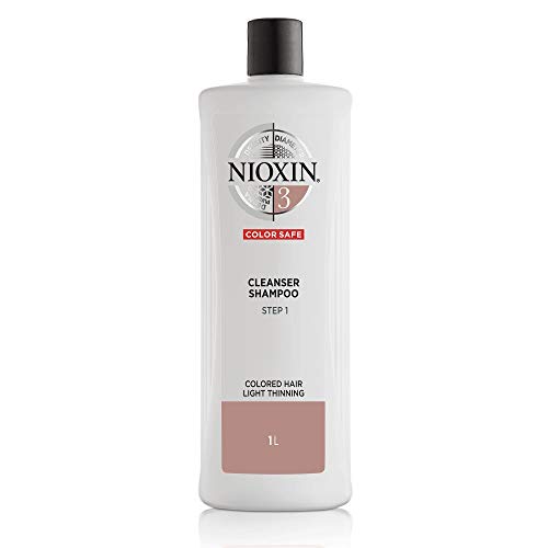 Nioxin System 3 Cleanser Shampoo, Color Treated Hair with Light Thinning, 33....