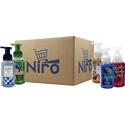 Body Work's Gentle Foaming Hand Soap Assorted 5 Pack With 2 Towels - Niro Ass...