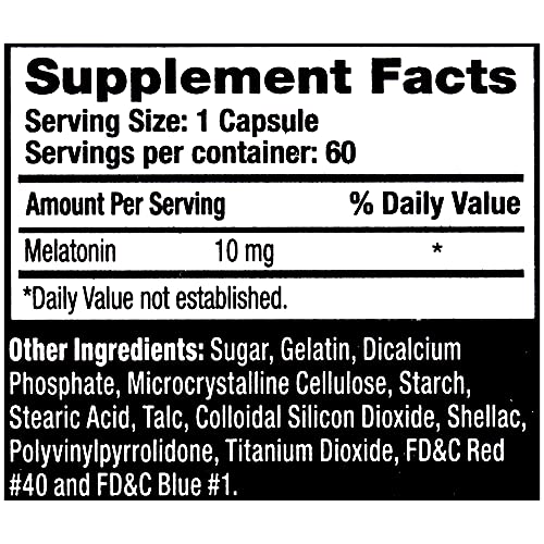 Nite Thru Advanced Sleep Aid Melatonin Dietary Supplement, 60 Capsules (Pack ...