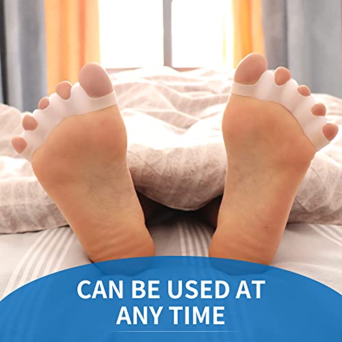 Niupiour Gel Toe Spacers for Nail Polish, Silicone Bunion Corrector for Men a...