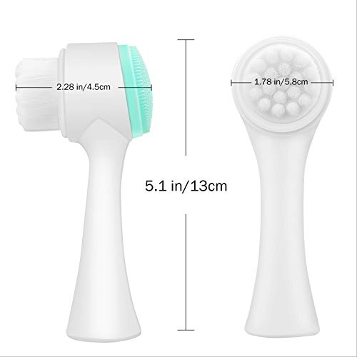 Face Brush - Manual Facial Cleansing Brush And Pore Cleansing Manual Dual Fac...