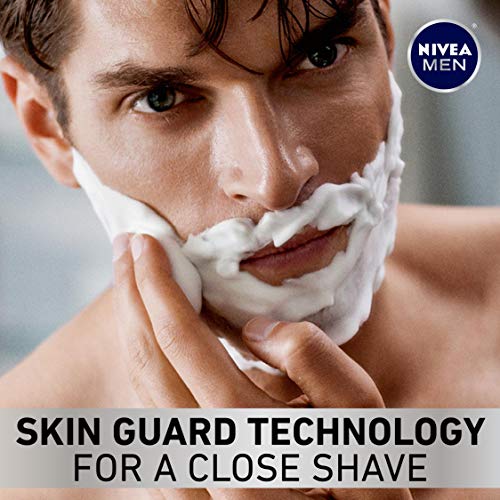 NIVEA Men DEEP Clean Shaving Gel - With Natural Charcoal To Clean While Shavi...