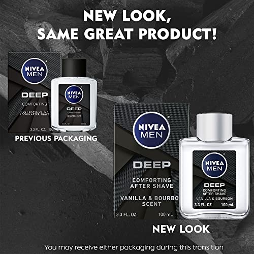NIVEA Men DEEP Comfort Post Shave Lotion, Soothe Shave irritation, 3.3 fl. oz...