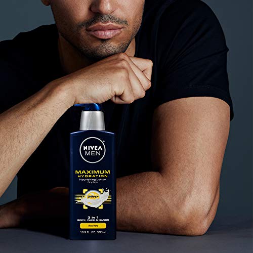 NIVEA Men Maximum Hydration 3 in 1 Nourishing Lotion 16.9 Fl Oz