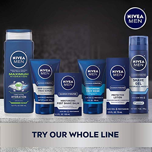NIVEA MEN Maximum Hydration Post Shave Balm with Aloe Vera and Provitamin B5,...