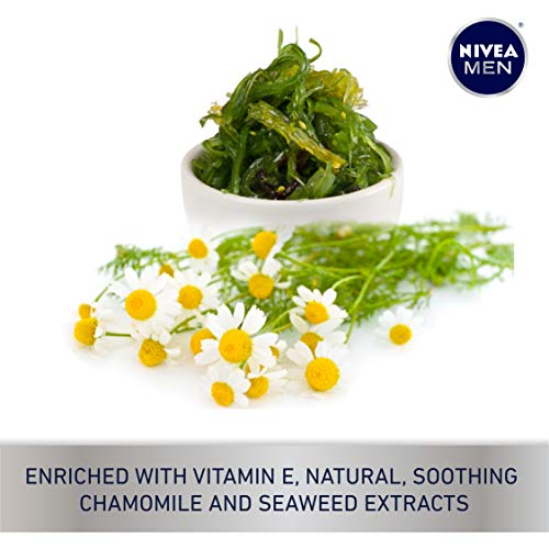 NIVEA MEN Sensitive Cooling Post Shave Balm with Vitamin E, Chamomile and Sea...