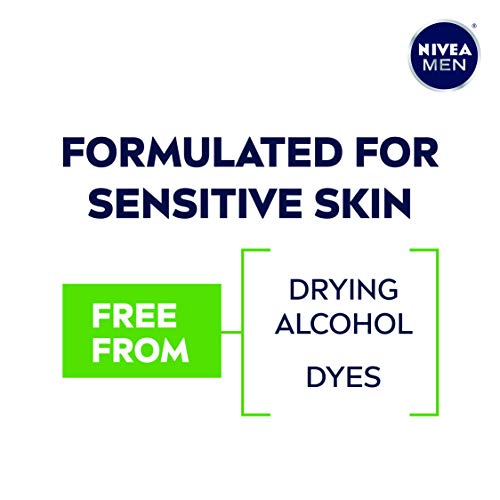 NIVEA MEN Sensitive Cooling Post Shave Balm with Vitamin E, Chamomile and Sea...