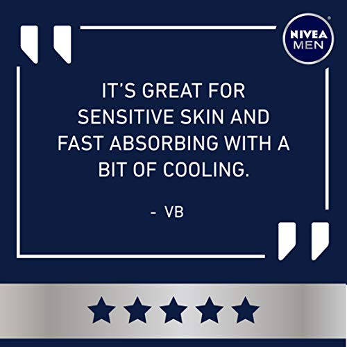 NIVEA MEN Sensitive Cooling Post Shave Balm with Vitamin E, Chamomile and Sea...