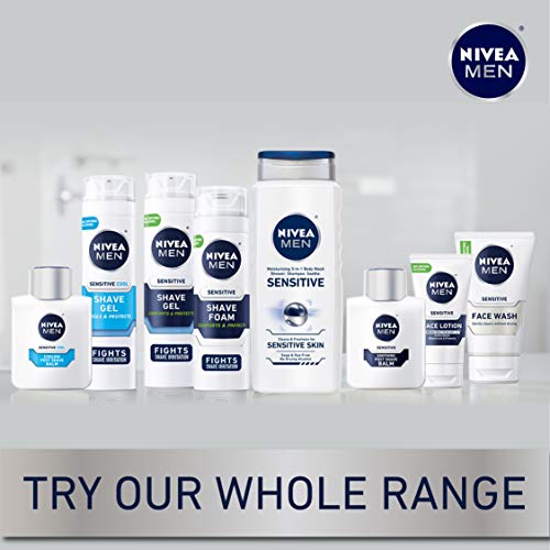 NIVEA MEN Sensitive Cooling Post Shave Balm with Vitamin E, Chamomile and Sea...