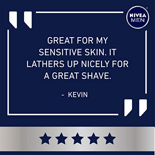 NIVEA MEN Sensitive Shave Gel with Vitamin E, Soothing Chamomile and Witch Ha...