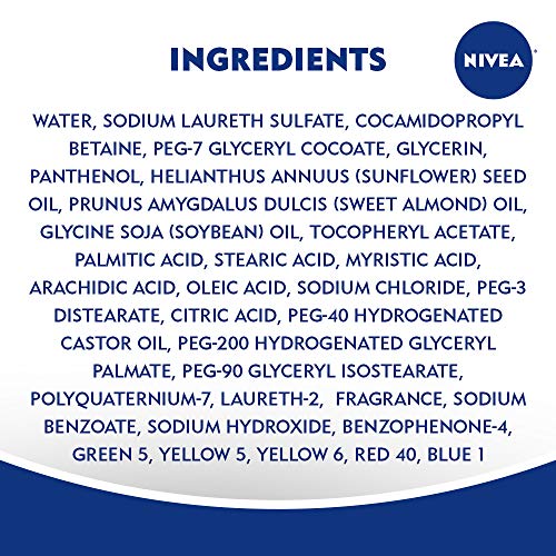 NIVEA Basil and White Tea Body Wash with Nourishing Serum Bottle, 20 Fl Oz