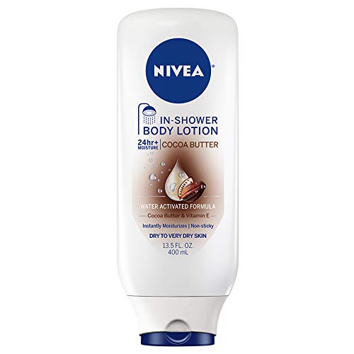 NIVEA Cocoa Butter In-Shower Body Lotion - Non-Sticky For Dry to Very Dry Ski...