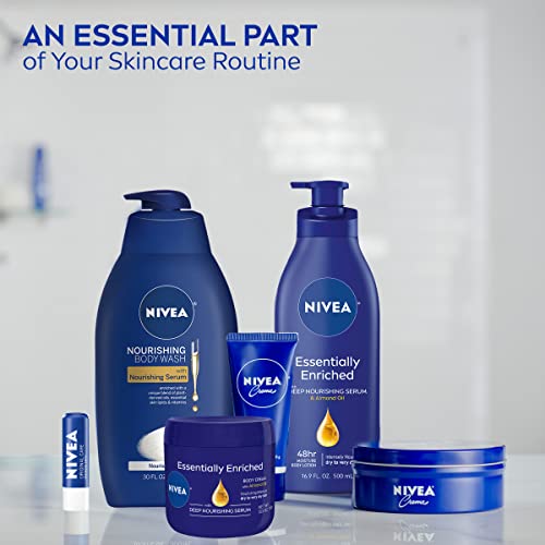 NIVEA Essentially Enriched Body Lotion,Dry to Very Dry Skin, 16.9 Fl Oz, Pack...
