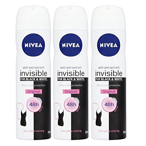 Nivea for Women Anti Perpirant Spray Invisible for Black & White 48h 150 Ml (...