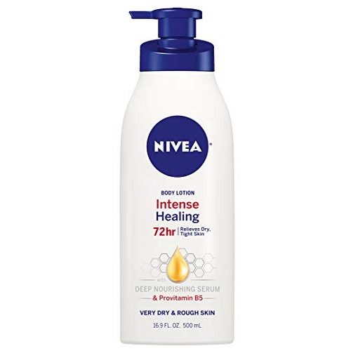 NIVEA Intense Healing Body Lotion, 72 Hour Moisture for Dry to Very Dry Skin,...