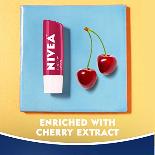 NIVEA Lip Care, Fruit Lip Balm Variety Pack, Tinted Lip Balm, 0.17 Oz, Pack of 4