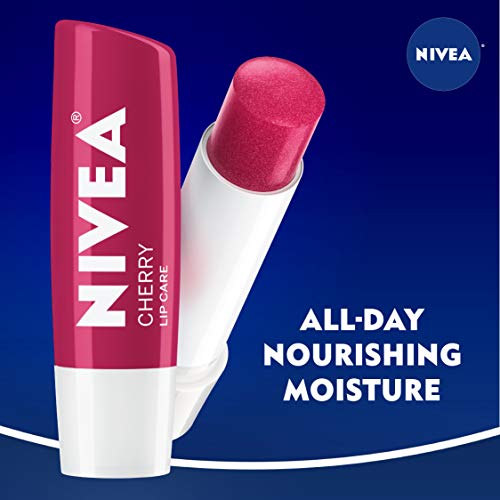 NIVEA Lip Care, Fruit Lip Balm Variety Pack, Tinted Lip Balm, 0.17 Oz, Pack of 4