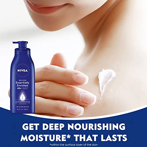 NIVEA Nourish & Care Gift Set, 4 Piece Skin Care Set - Body Lotion, Body Wash...