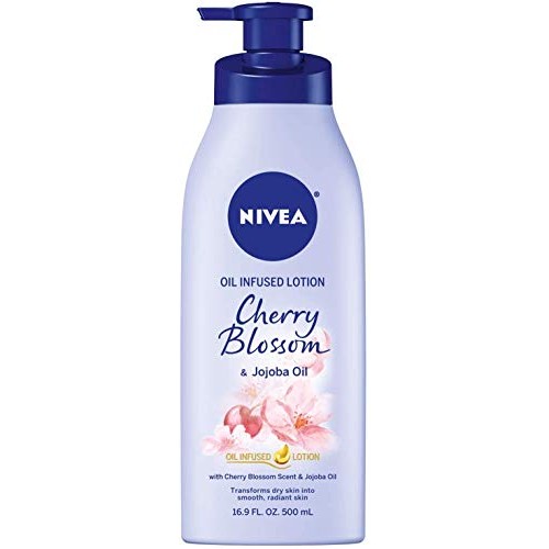 NIVEA Oil Infused Body Lotion, Cherry Blossom and Jojoba Oil, Body Lotion for...