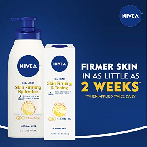 NIVEA Skin Firming Variety Pack with 16.9 Fl Oz Body Lotion and 6.7 Oz Gel-Cream