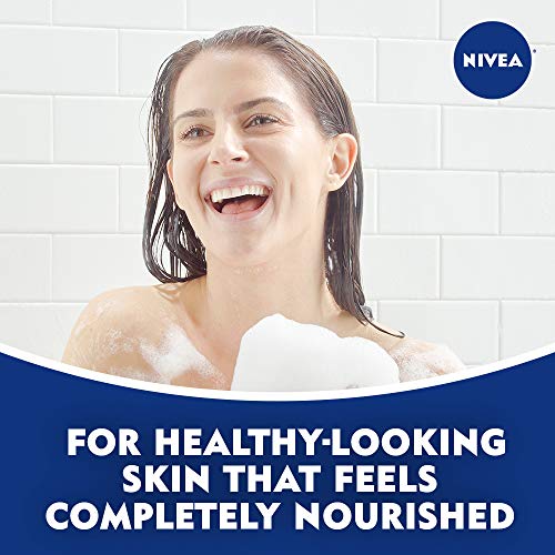 NIVEA Vanilla and Sweet Cream Pampering Body Wash with Nourishing Serum, 20 F...