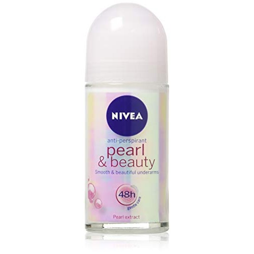 (Pack of 3 Bottles) Nivea PEARL & BEAUTY Women’s Roll-On Antiperspirant & Deo...