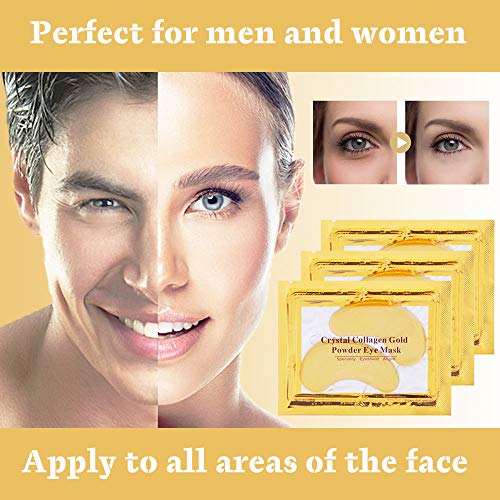 NIYET 30 Pairs Under Eye Collagen Patches, Gold Moisturizing Under Eye Mask, ...