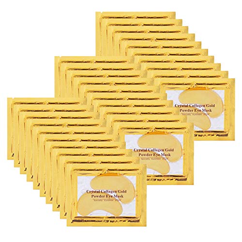 NIYET 30 Pairs Under Eye Collagen Patches, Gold Moisturizing Under Eye Mask, ...