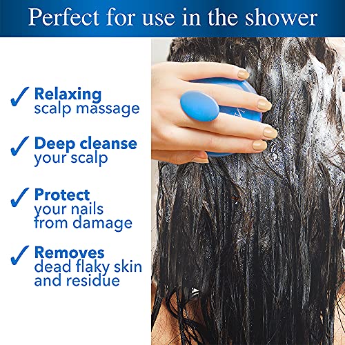 Nizoral Hair Shampoo Brush with Soft Silicone Scalp Massager Brush Head, for ...