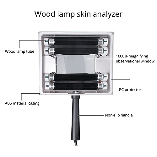 Woods Lamp Skin Analyzer Portable Magnifying Analyzer Beauty Test Facial Care...