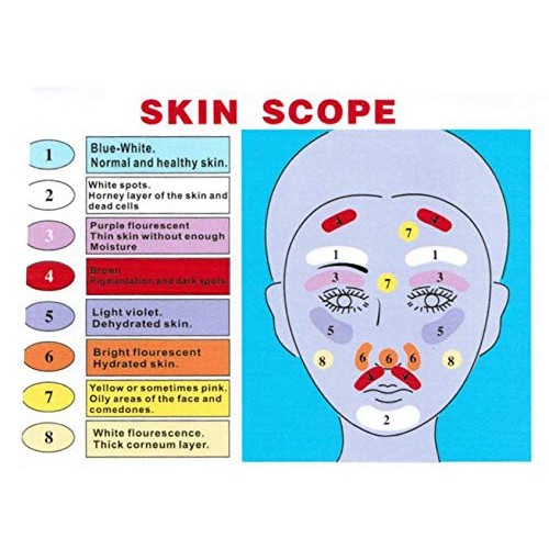 Woods Lamp Skin Analyzer Professional 54W Strong Power Magnifying Analyzer Fa...