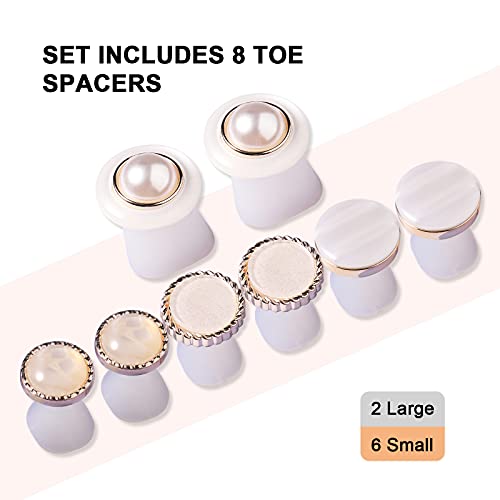 NMKL38 8pcs Toe Separators Silicone Toes Divider Manicure Pedicure Feet Space...