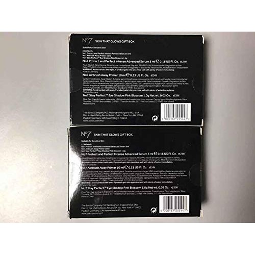 Set of 2 No7 skin that glows gift box(No 7 protect and perfect intense advanc...