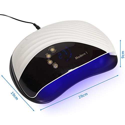 120W UV Light for Nails Professional, Fast Curing Nail Dryer for Gel and Regu...