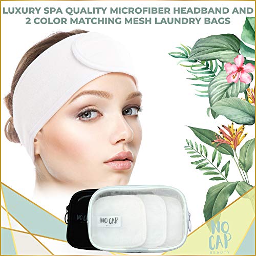 Reusable Soft Microfiber Makeup Remover Facial Pads (6 Luxury Spa Quality Pad...