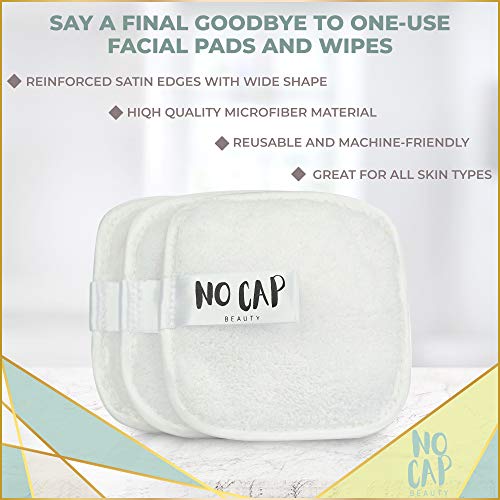 Reusable Soft Microfiber Makeup Remover Facial Pads (6 Luxury Spa Quality Pad...