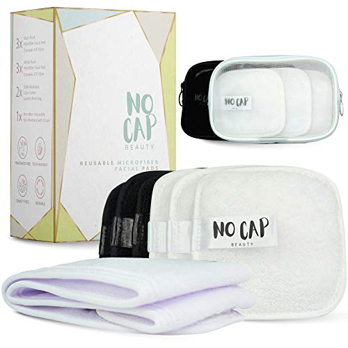 Reusable Soft Microfiber Makeup Remover Facial Pads (6 Luxury Spa Quality Pad...