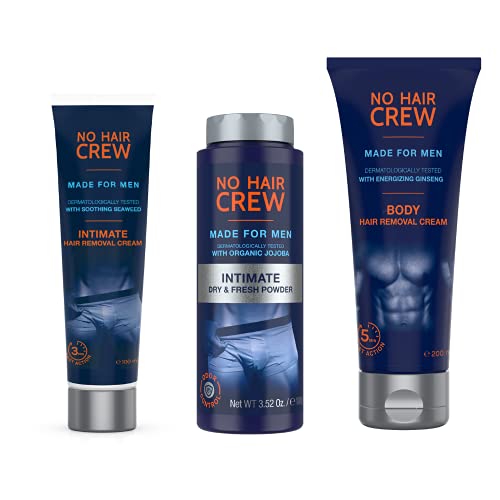 No Hair Crew | The Mega Bundle | Intimate and Body Hair Removal Creams with I...