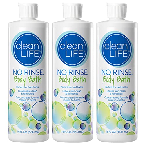 No-Rinse Body Bath, 16 fl oz - Leaves Skin Clean, Refreshed and Odor-Free (Pa...