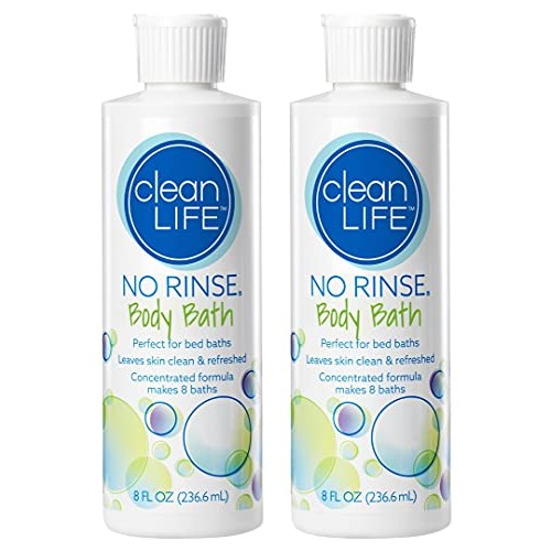 No-Rinse Body Bath, 8 fl oz - Leaves Skin Clean, Refreshed and Odor-Free (Pac...
