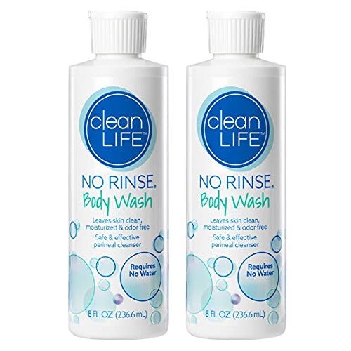 No-Rinse Body Wash, 8 fl oz - Leaves Skin Clean, Moisturized and Odor-Free (P...