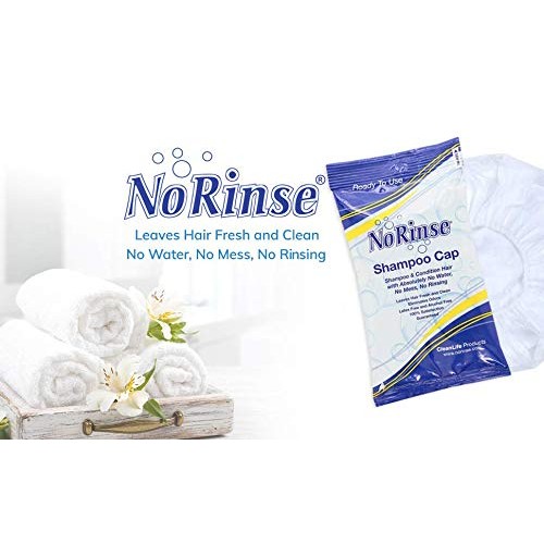 No-Rinse Shampoo Cap by Cleanlife Products (Pack of 10), Shampoo and Conditio...